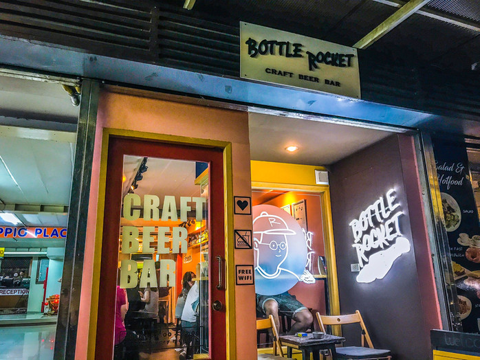 Bottle Rocket Craft Beer Bar - A Quirky Bar with Serious Beer on Phra Athit Road Bangkok