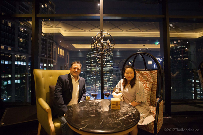 Mojjo Lounge Bar at Compass Sky View Hotel - Delicious Fare, Chic Cocktails, and the Bangkok Skyline