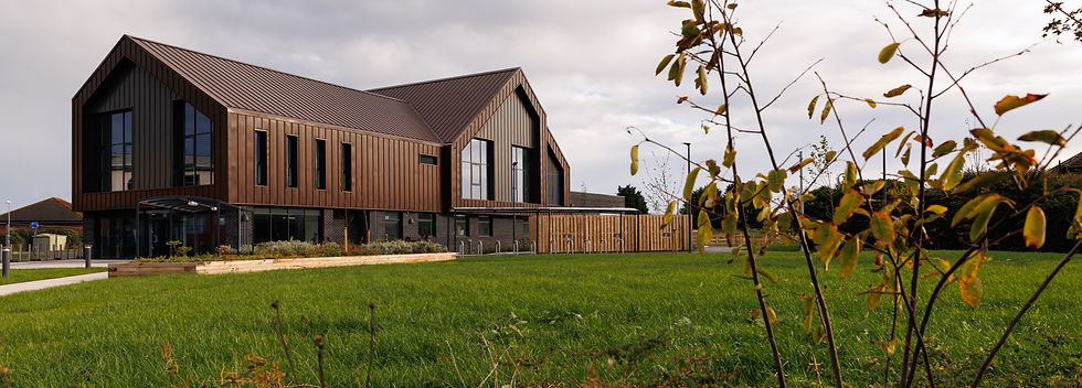 Outside view of the Campus for Future Living building