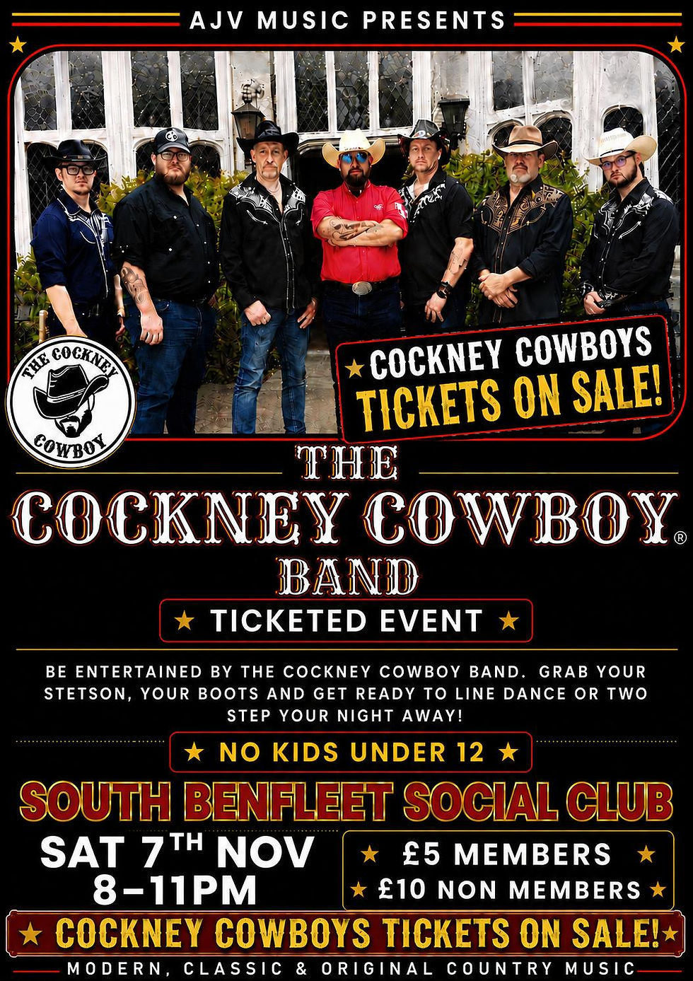 TICKETED EVENT - THE COCKNEY COWBOY BAND