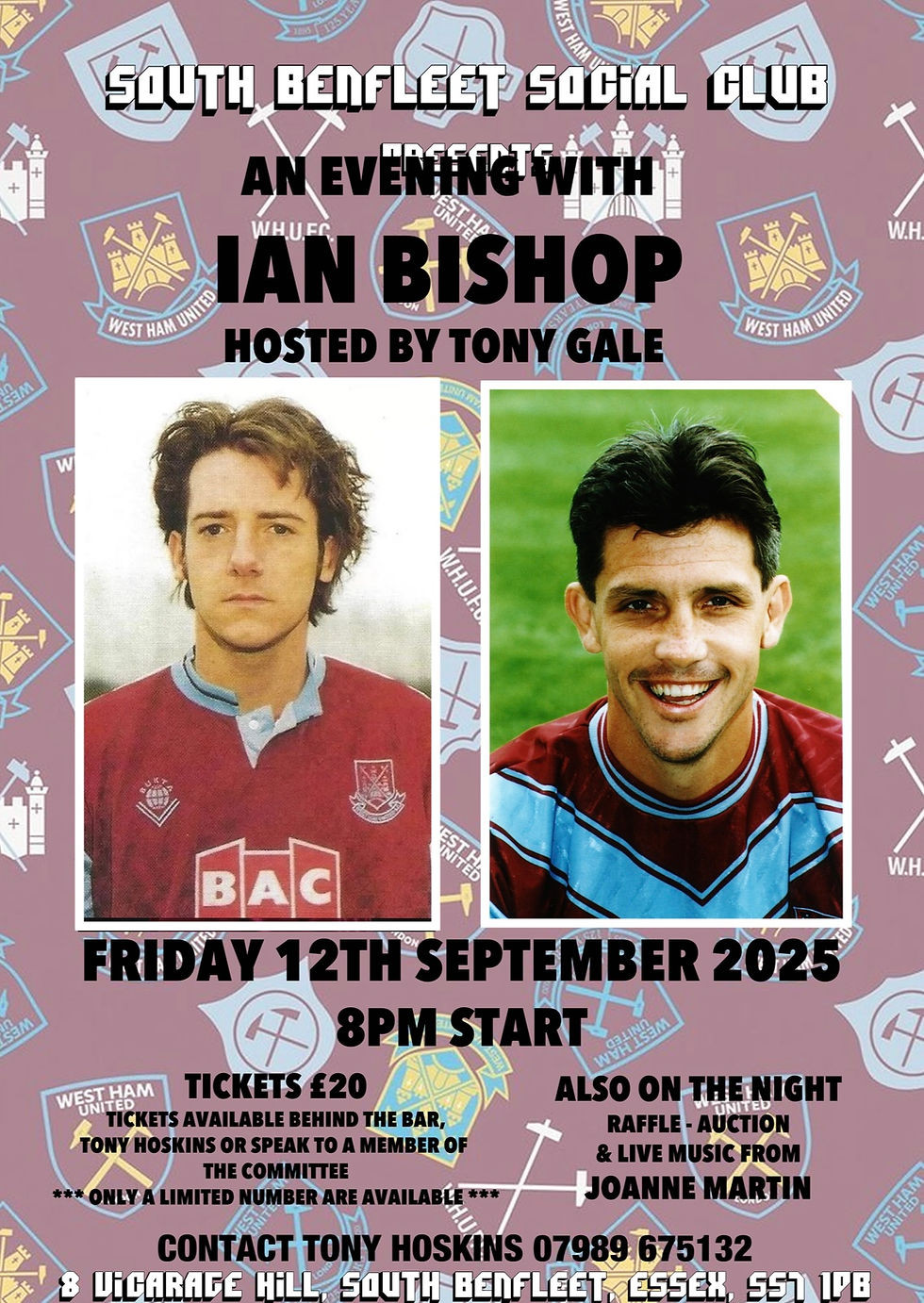 WEST HAM NIGHT - TICKETED EVENT
