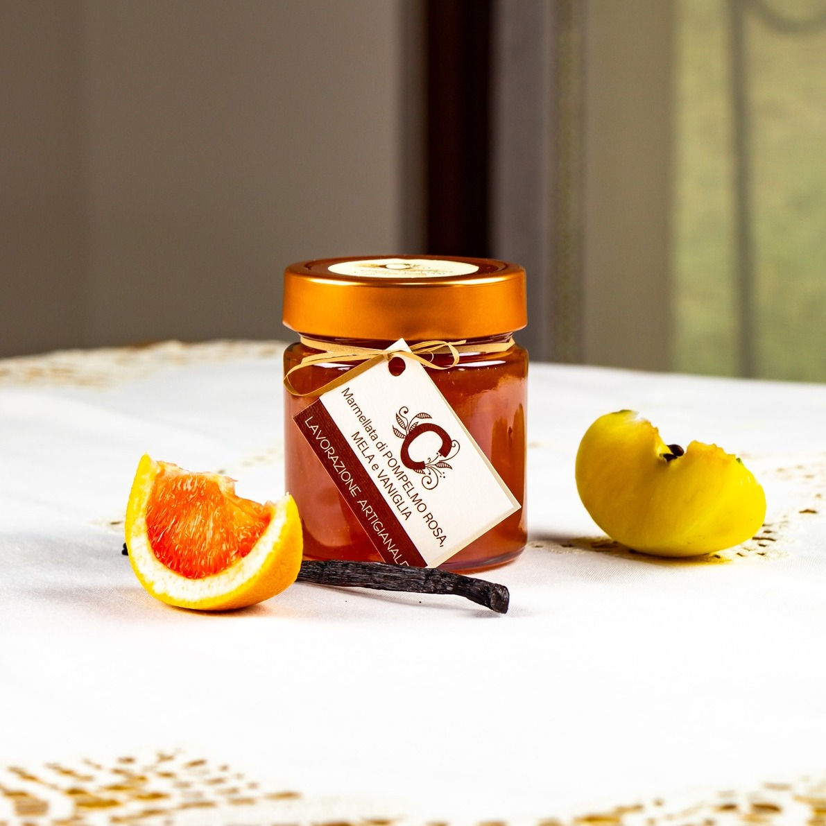 Marmellata di Pompelmo Rosa, Mela e Vaniglia
