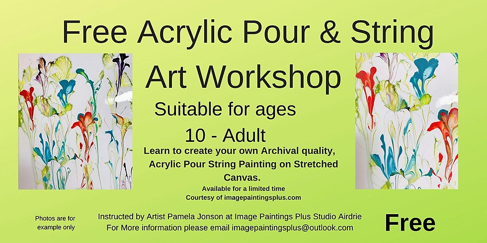 Free Acrylic Pour and String Art Workshop
