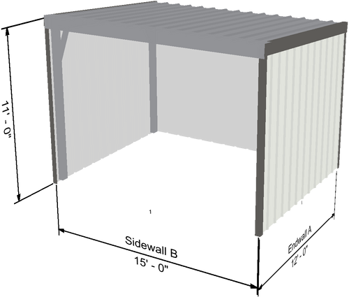 Small Loafing Shed | Metal Material Direc