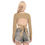 Thumbnail: All-Over Print Women's Back Hollow T-shirt With Strap