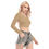 Thumbnail: All-Over Print Women's Back Hollow T-shirt With Strap