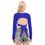 Thumbnail: All-Over Print Women's Back Hollow T-shirt With Strap