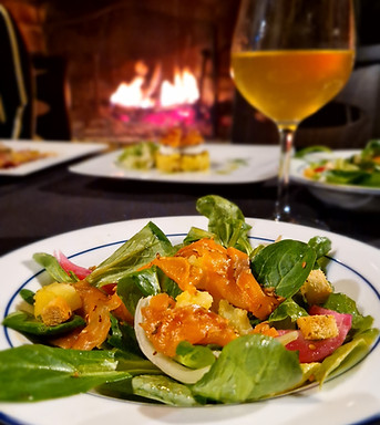 La salade du Caillou St Martin au scampis