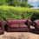Thumbnail: Leather Chesterfield 3 Piece Suite