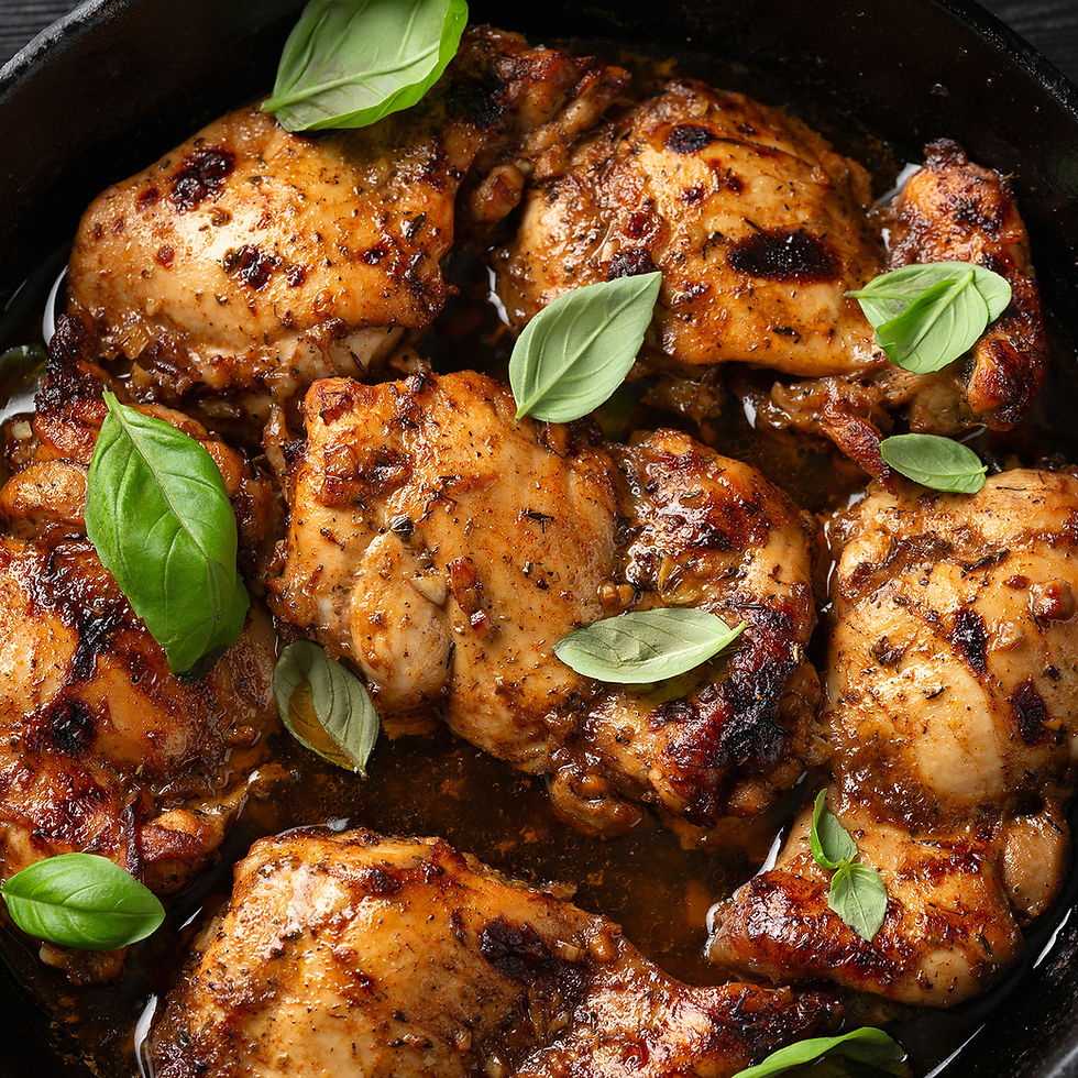 8/12 Baked Curry & Basil Chicken