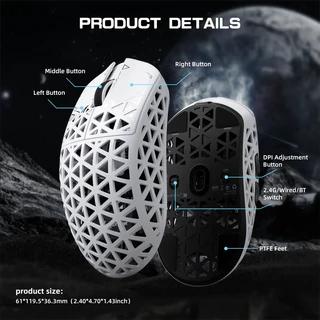 Attack Shark R5 Ultra - White | Xtro Gaming Gears