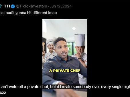 Don't Write-off Your Personal Chef