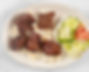 Steak Tip kabob over rice