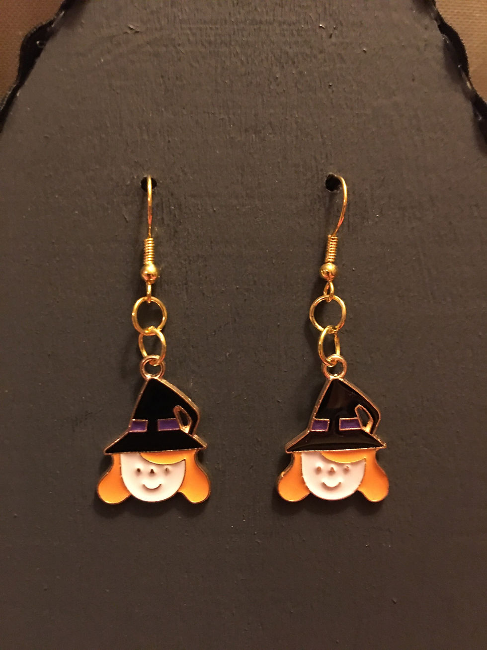 Thumbnail: Halloween Earrings - Witch