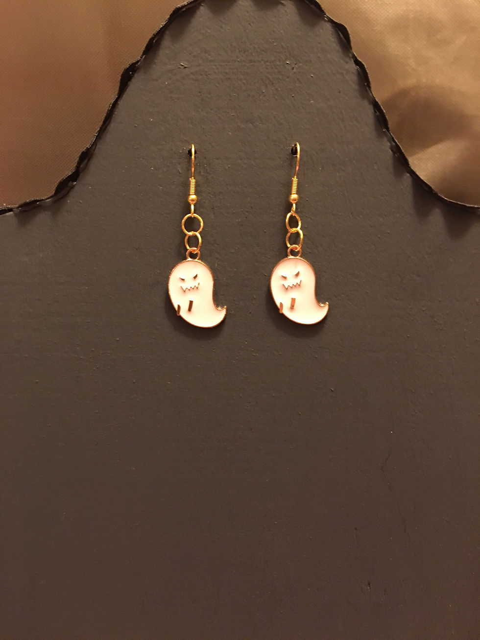 Thumbnail: Halloween Ghost Pendant Earrings 