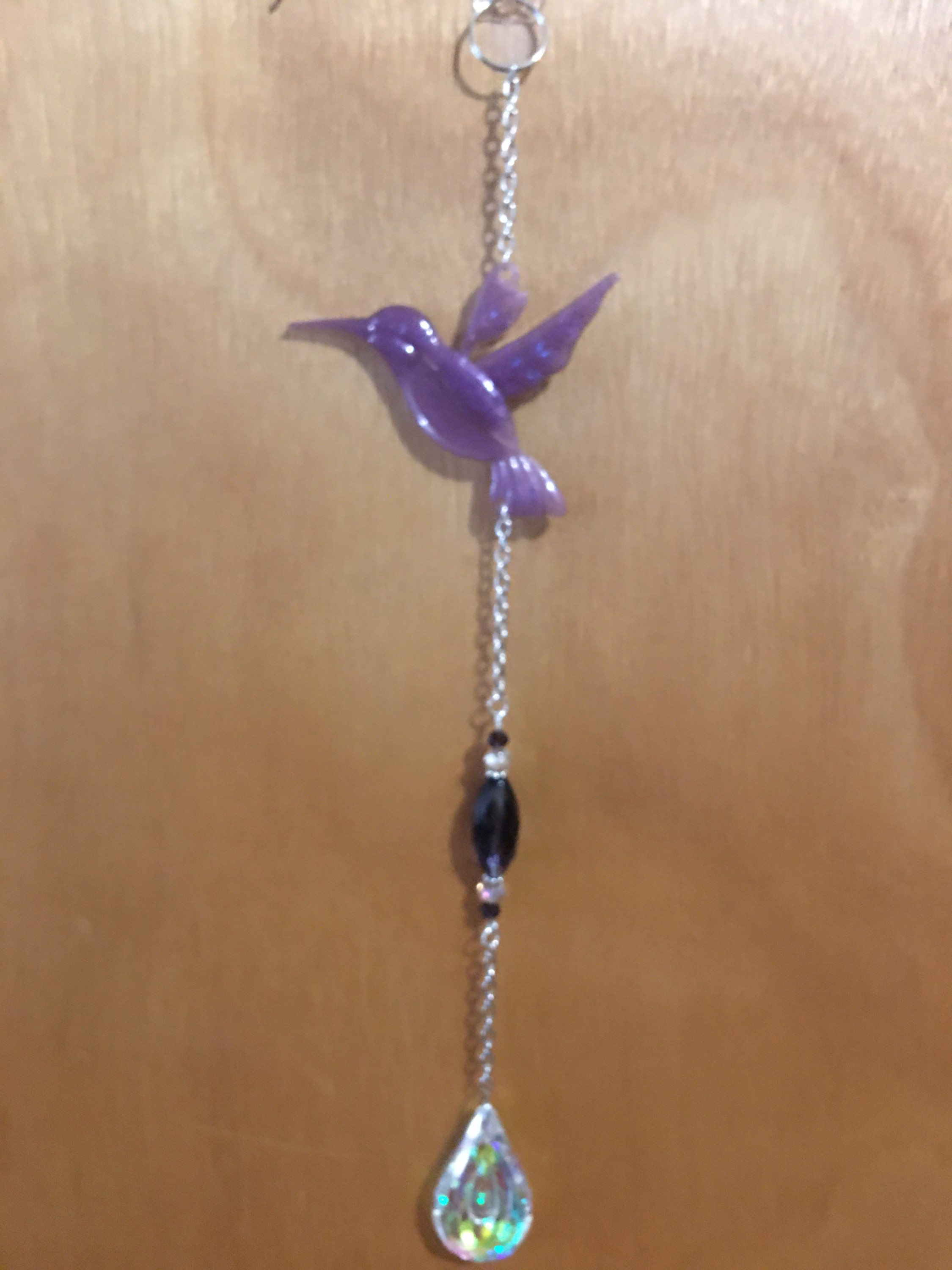 Hummingbird Sun Catcher (Purple)