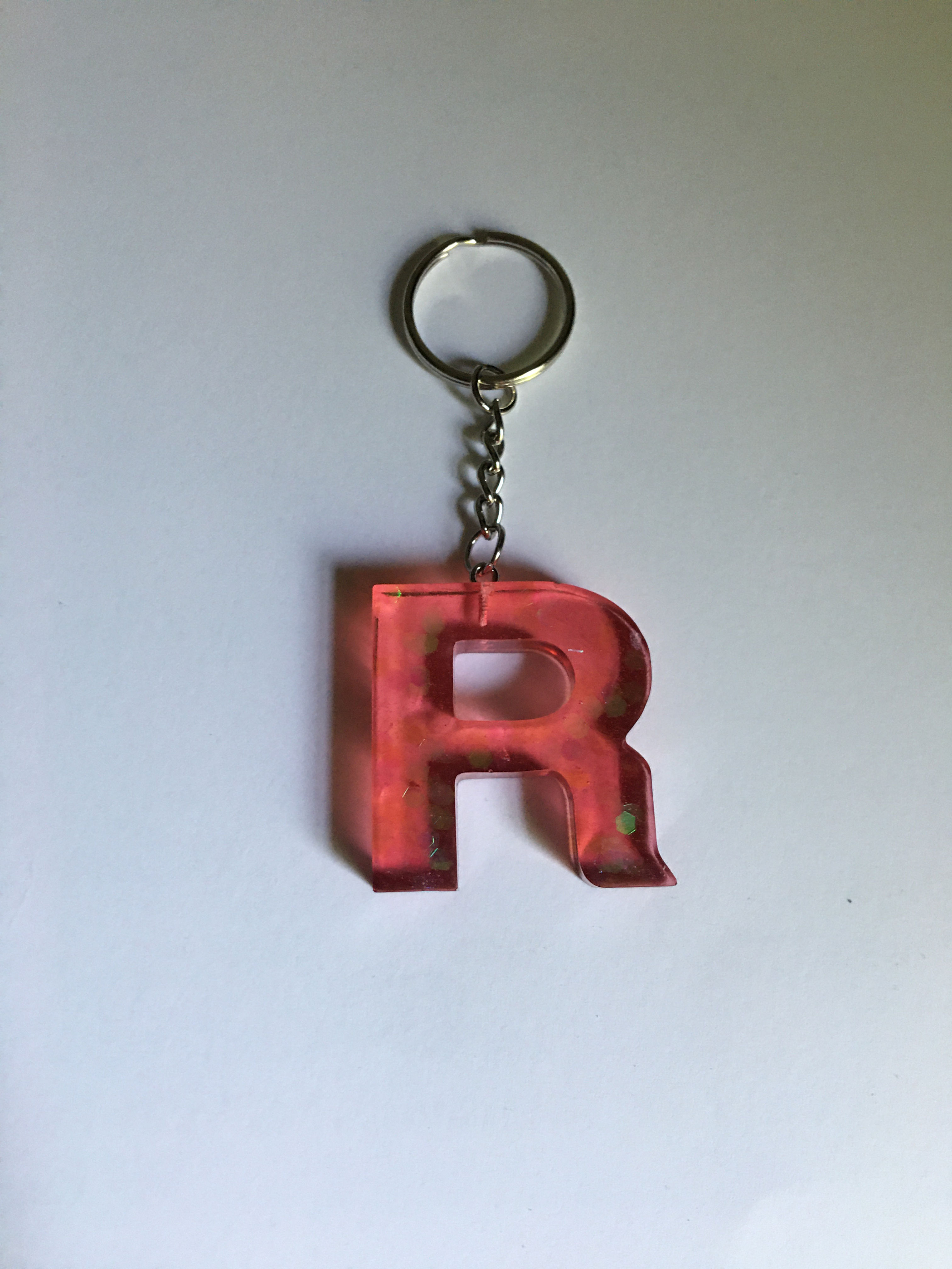 Letter “R” Keychain 