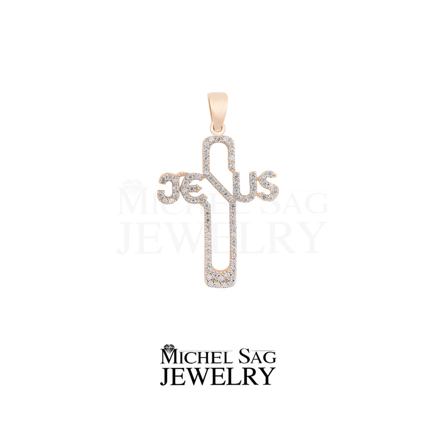 0.33 Ct Diamond Cross Pendant