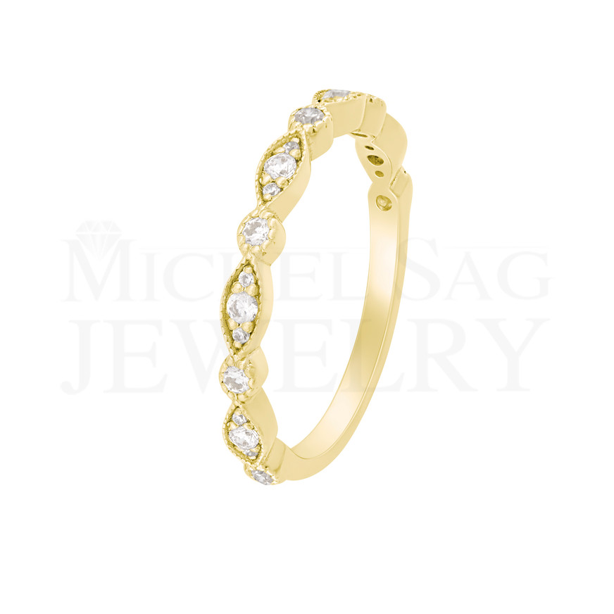 0.27 ct Diamond Half Eternity Wedding & Engagement Ring