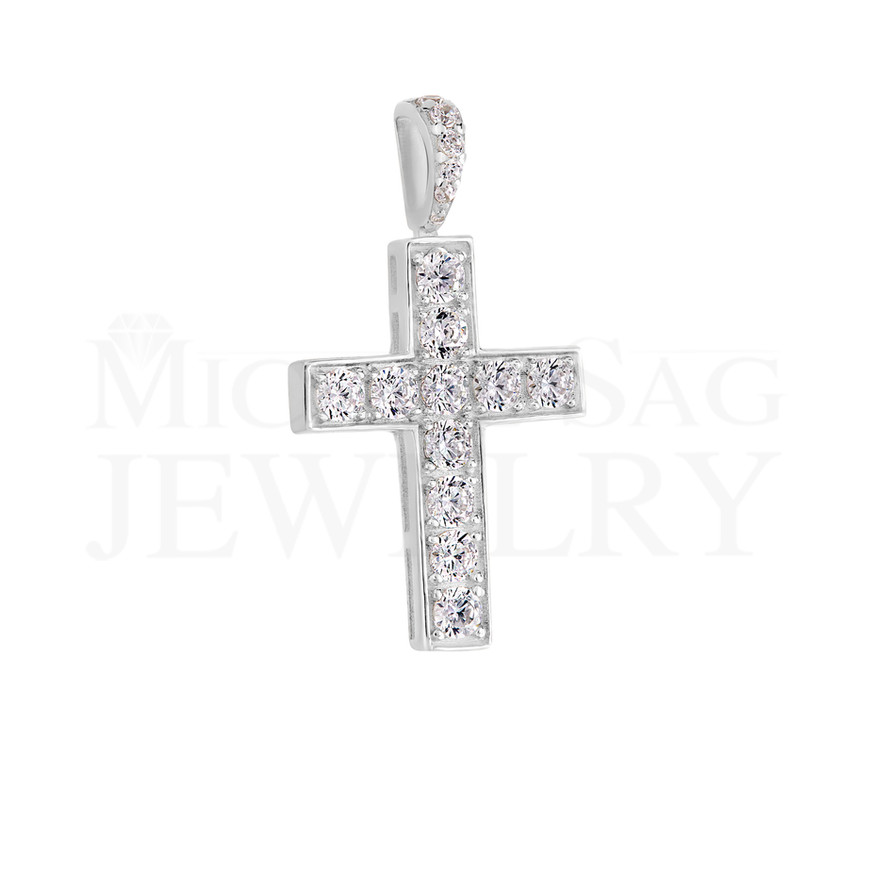 1.41 Ct Diamond Cross Pendant