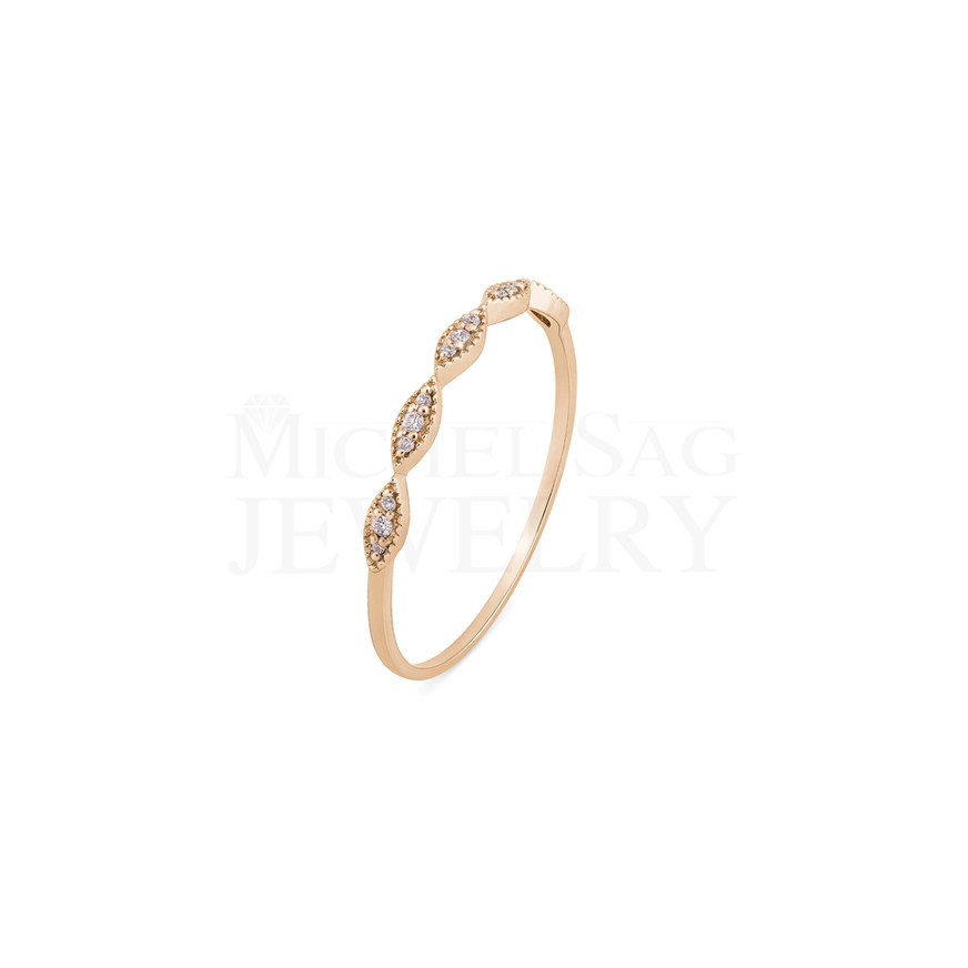 0.07 Ct Total Diamond Minimal Ring – Daily Wear & Stackable Design