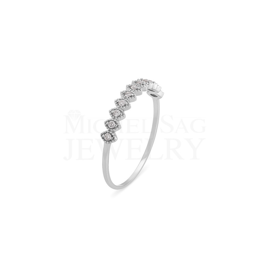 0.11 Ct Total Diamond Minimal Ring – Daily Wear & Stackable Design