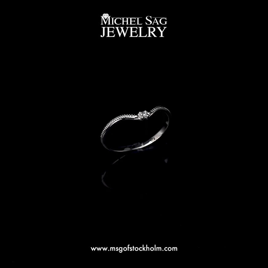 0.05 Ct Total Diamond Minimal Ring – Daily Wear & Stackable Design