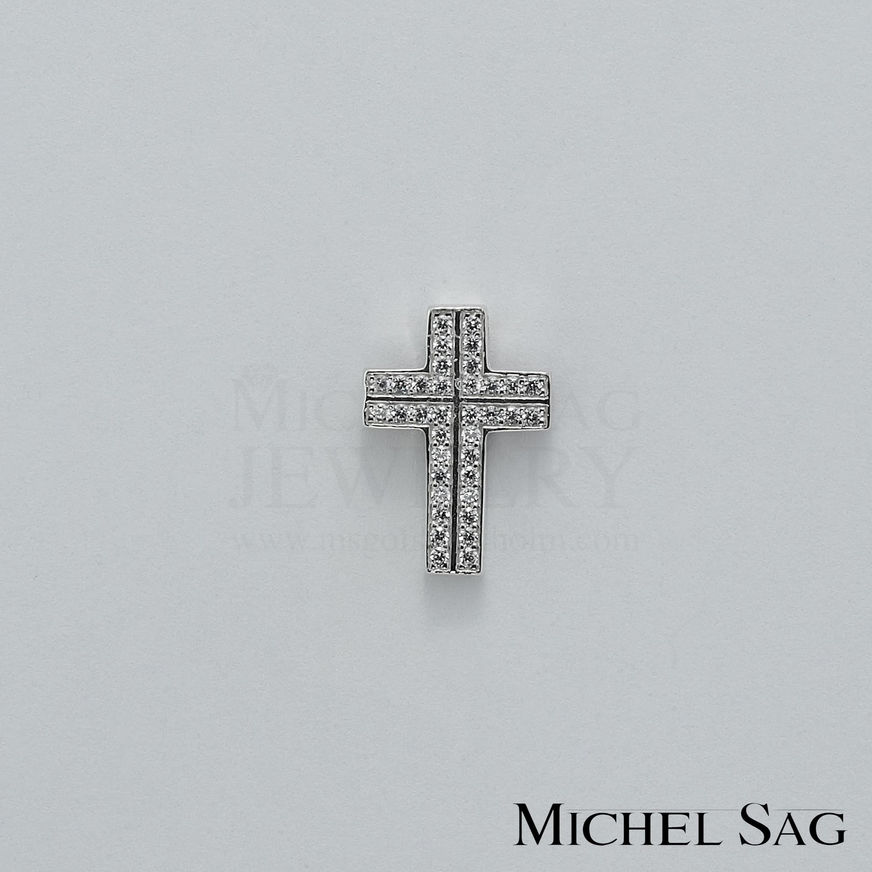 0.36 Ct Diamond Cross Pendant