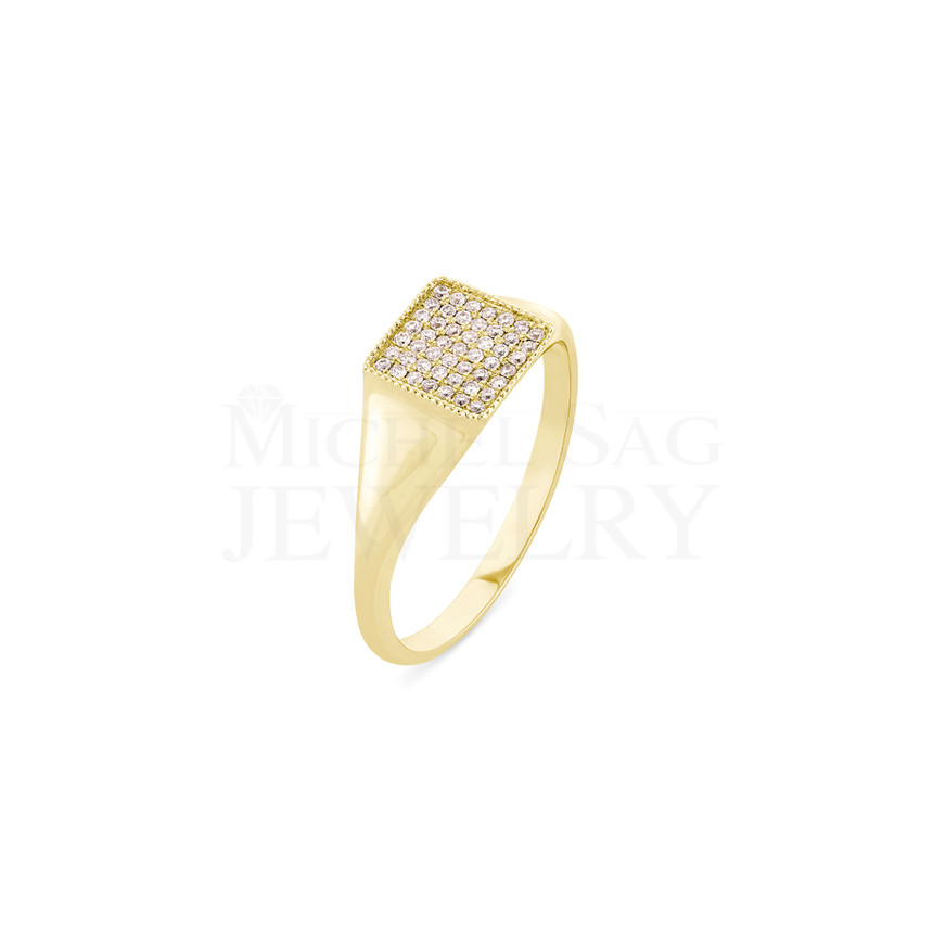 0.15 Ct Total Diamond Chevalier Ring – Daily Wear & Stackable Design