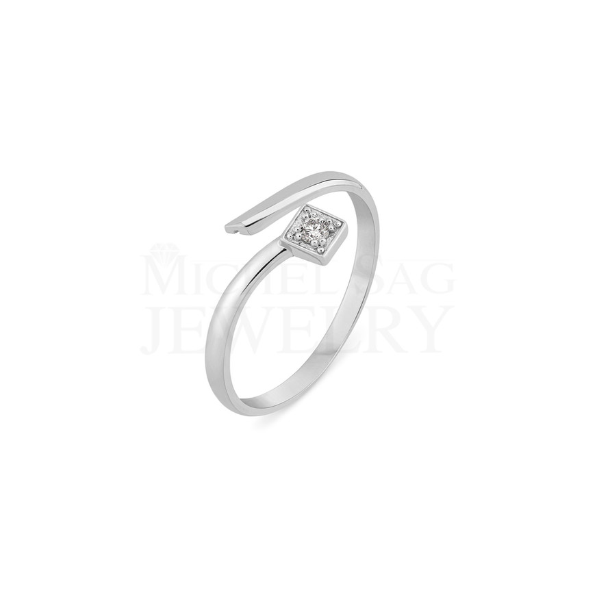 0.04 Ct Total Diamond Minimal Ring – Daily Wear & Stackable Design