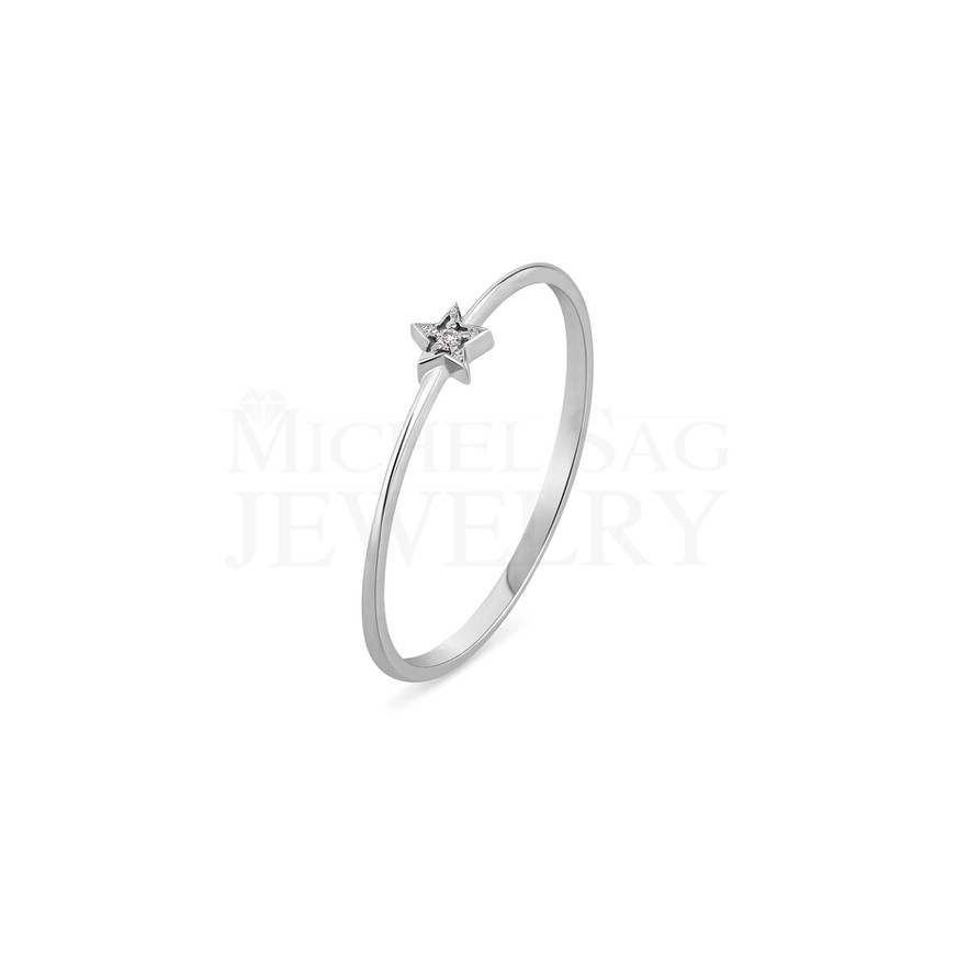 0.01 Ct Total Diamond Minimal Ring – Daily Wear & Stackable Design