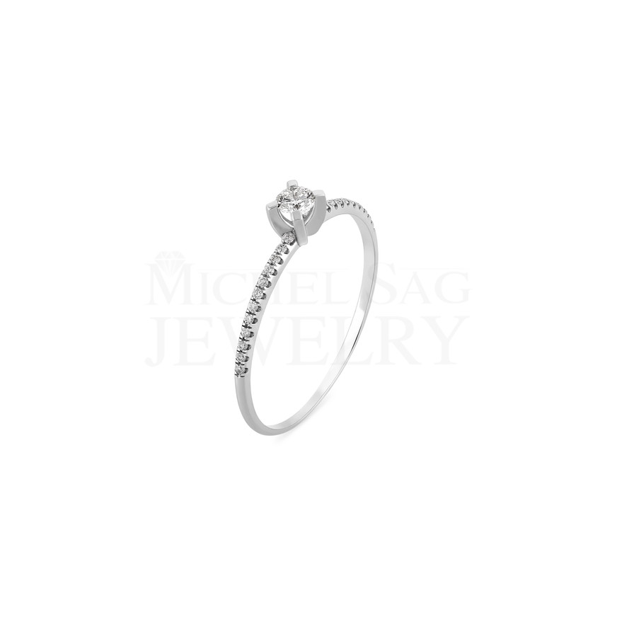 0.27 Ct Total Diamond Minimal Ring – Daily Wear & Stackable Design