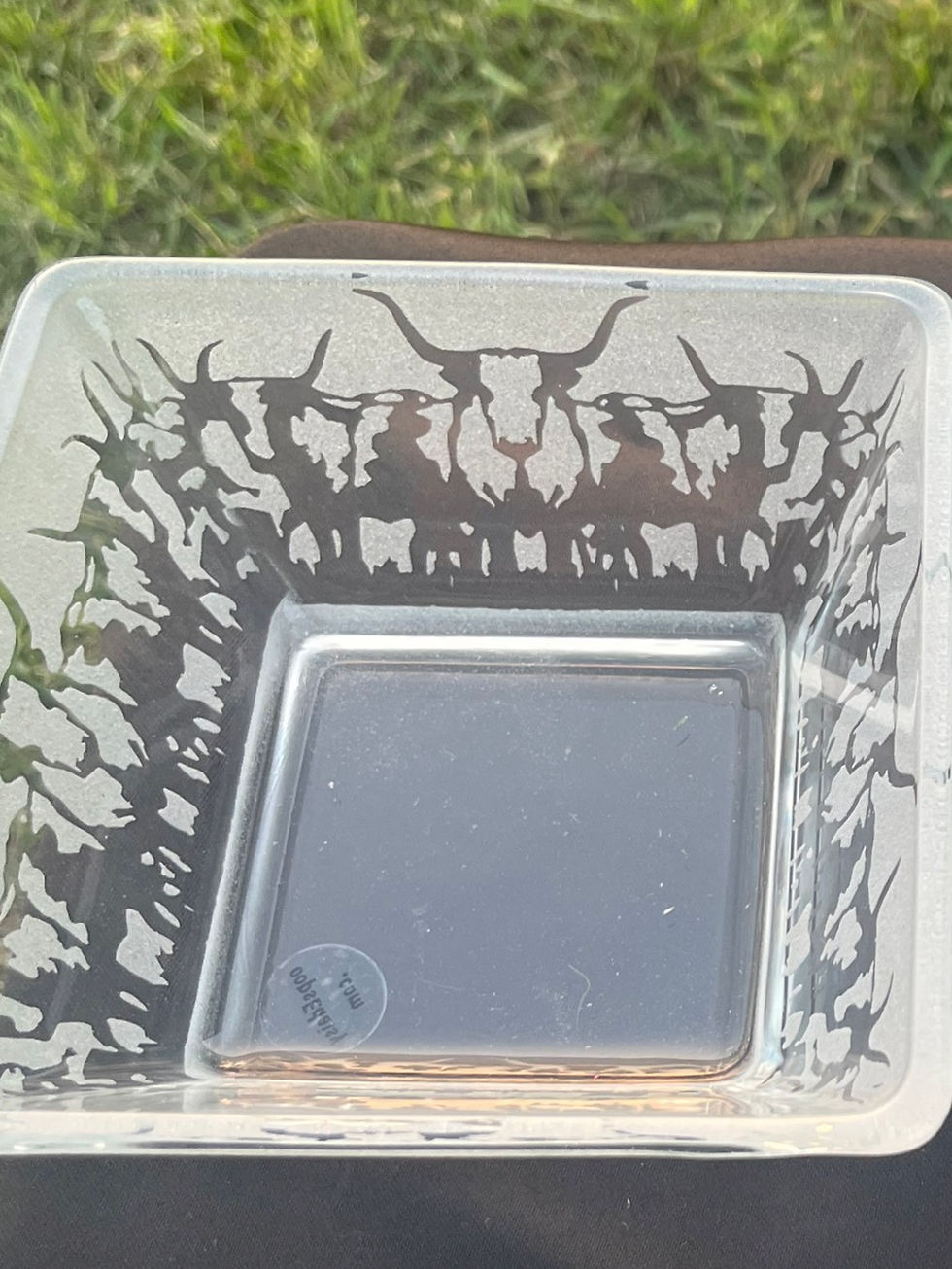 Thumbnail: Longhorn Cattle - Small Dish (clear cattle)