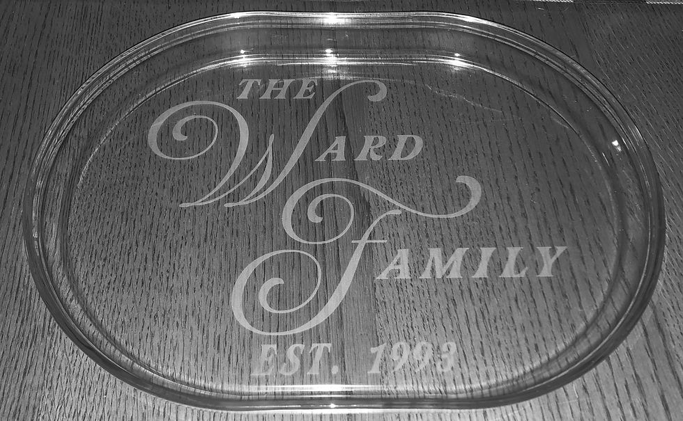 Thumbnail: The Family Personalized - Oval Platter