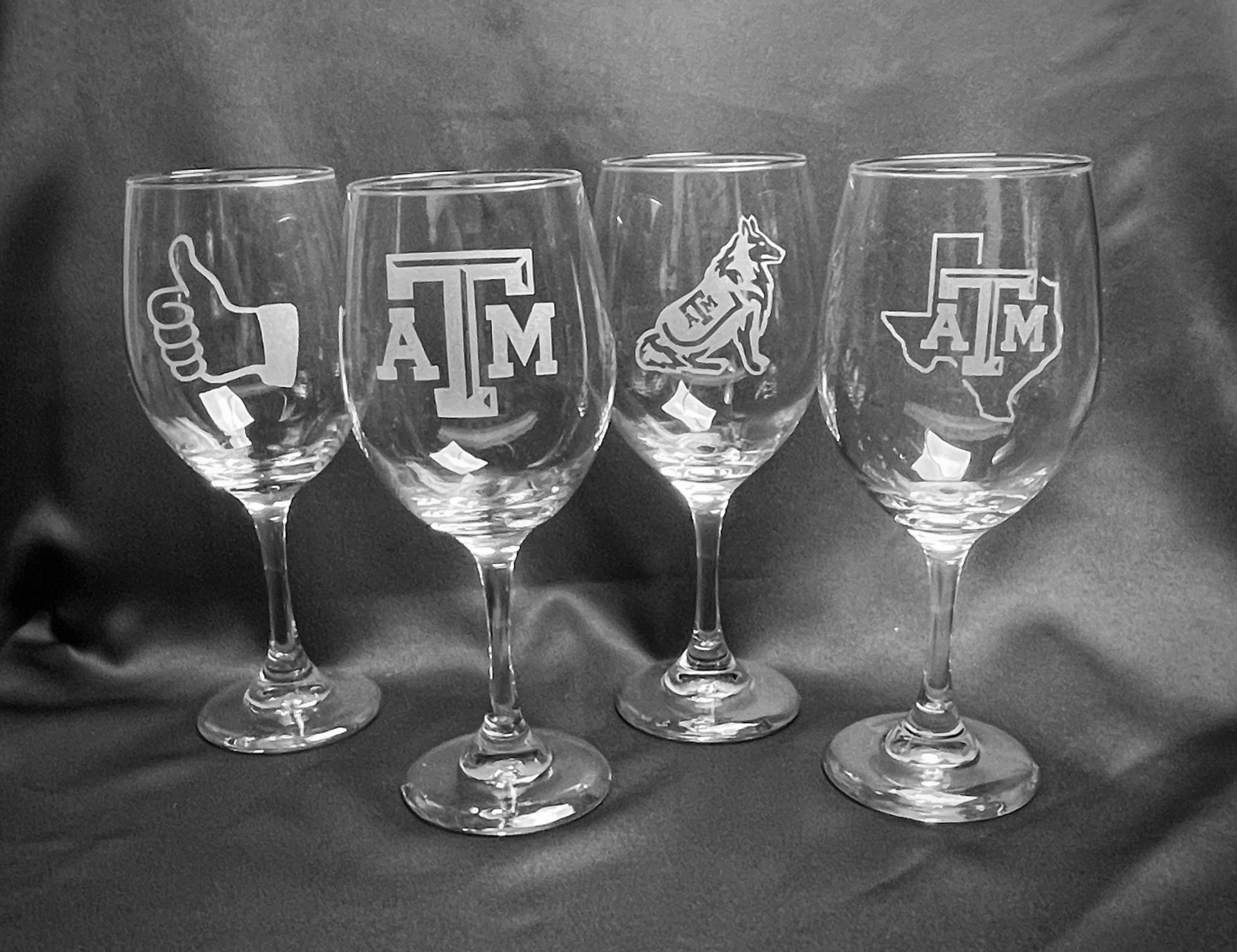 Texas A&M Wine Glasses - Set of 4 