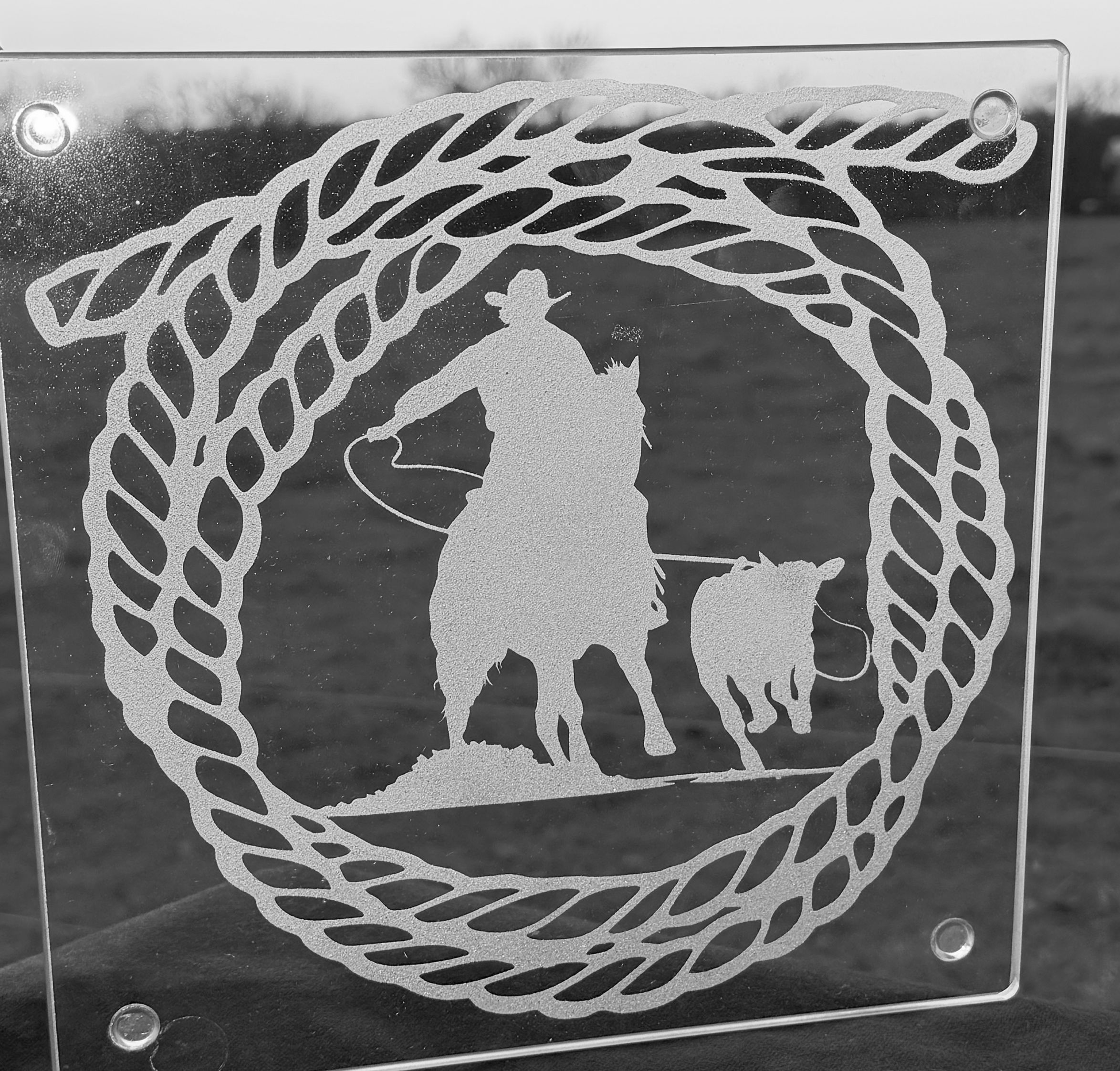 Calf roper - Cutting Board
