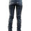 Thumbnail: Scissorhands- Black Quilted Zipper Skinny Moto Leather Jeans