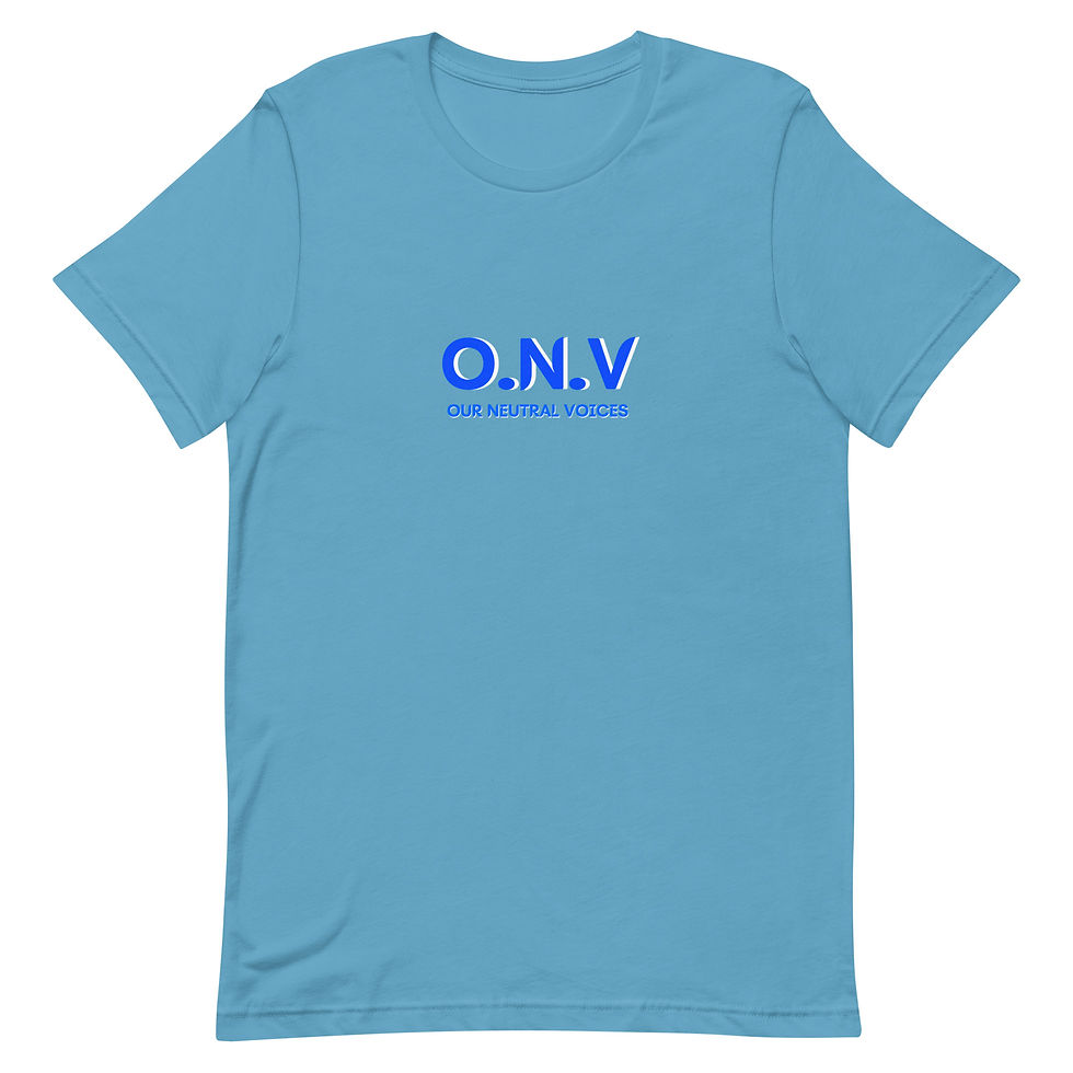 Thumbnail: OUR NEUTRAL VOICES Unisex t-shirt