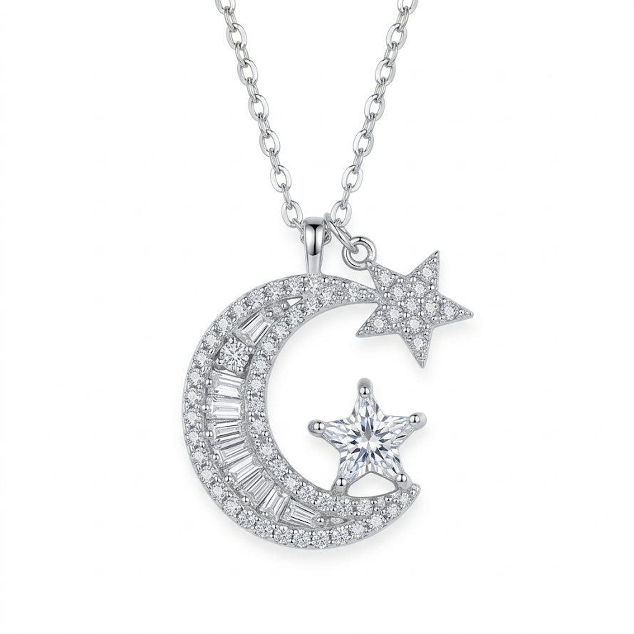 Moon & Star Necklace
