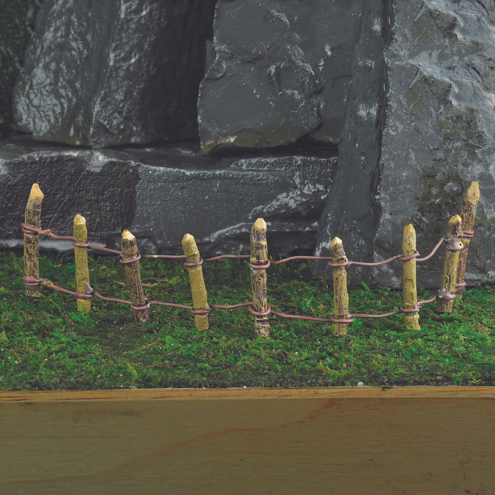 Fiddlehead Wire and Post Fence - Fairy Garden Accessories