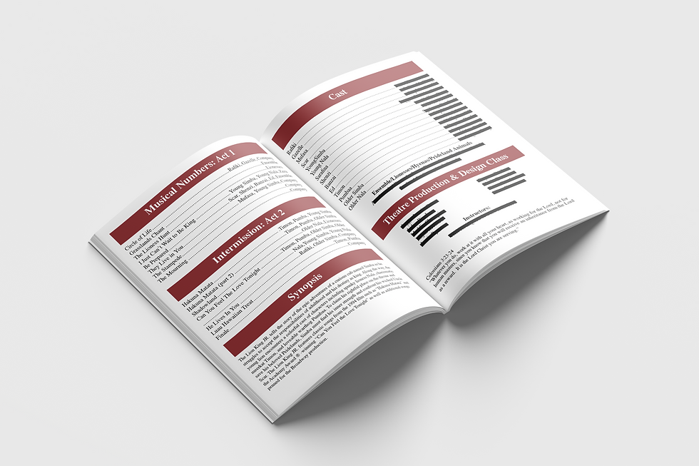 Layout Design - Lion King