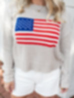 patriot sweater detailed view