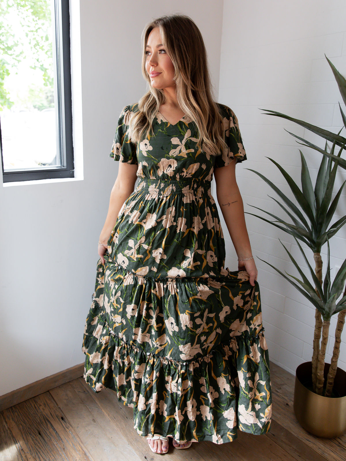 floral dress front view