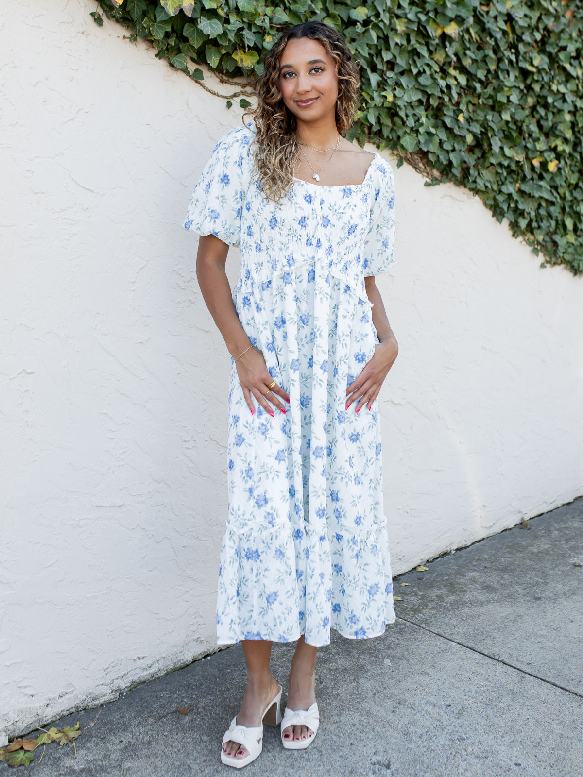 floral dress front view