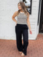 black pants front view