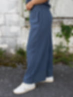 indigo pants side view