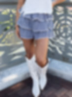 ruffle skirt detailed view