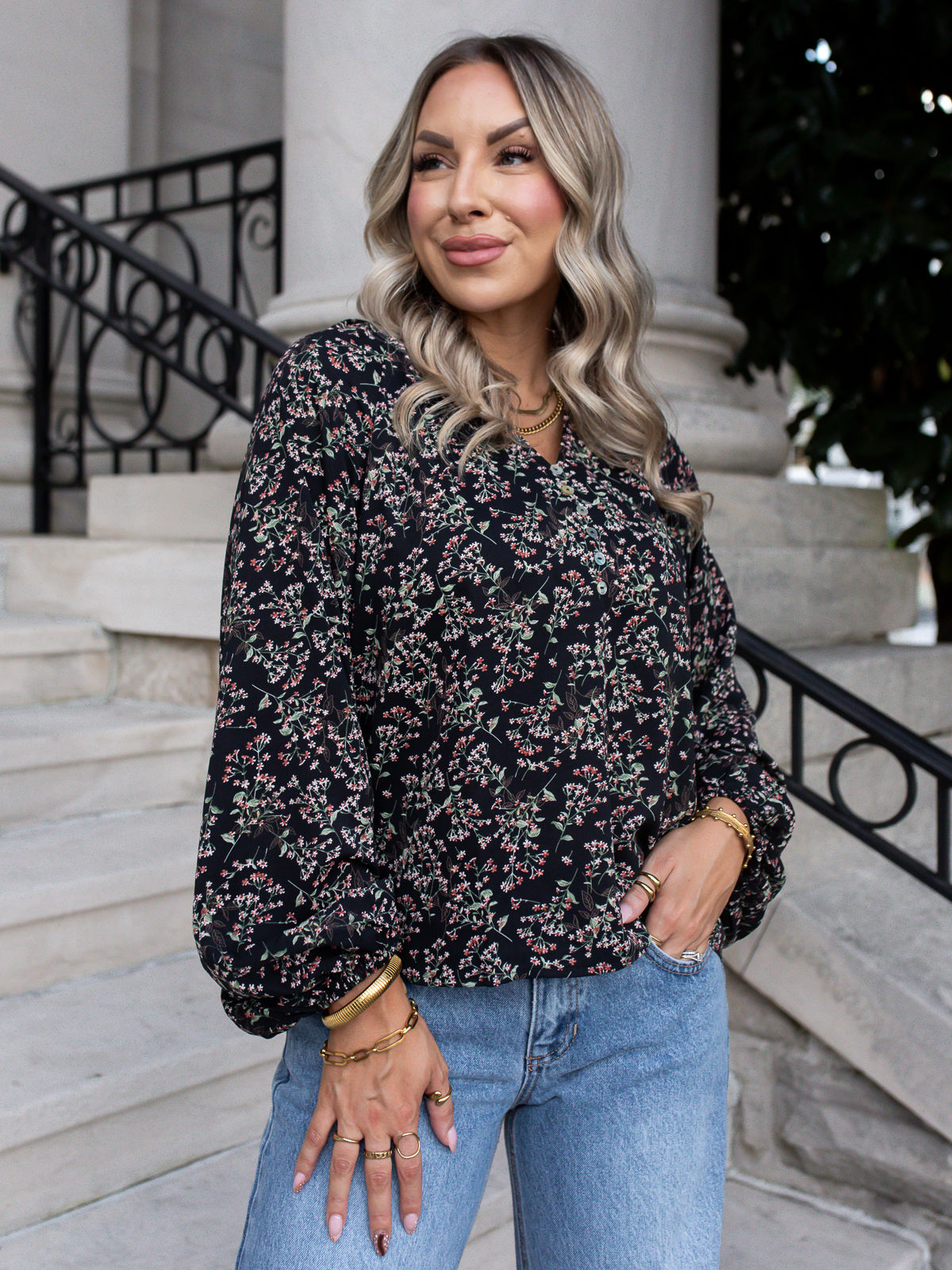 blouse front view