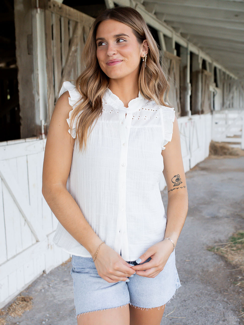 white top front view