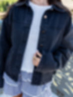 black jacket detailed view